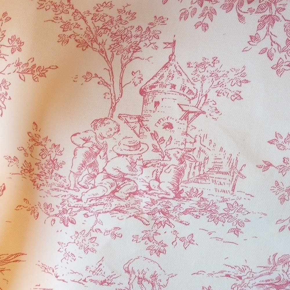 Retro/Vintage Style Medium Toile Tote/Bag - Picture 3 of 7